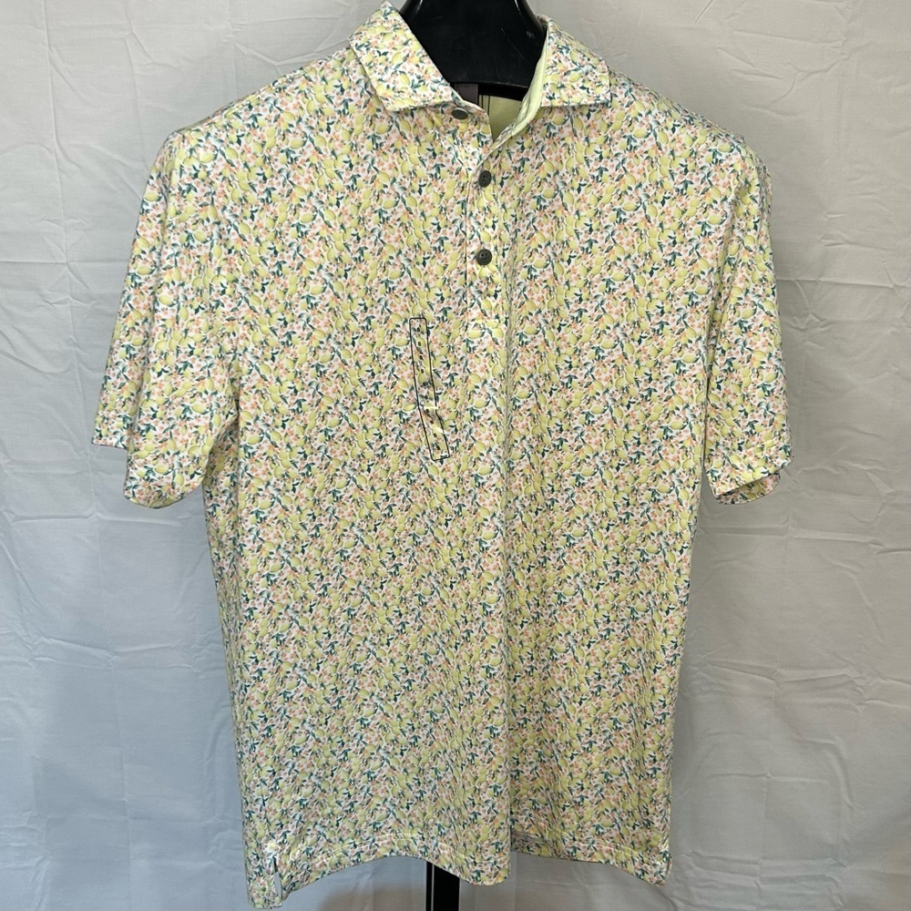 NWT Walter Hagan Men's Fresco Lemon Sorbet and Polo Shirt Size Small - Picture 2 of 5